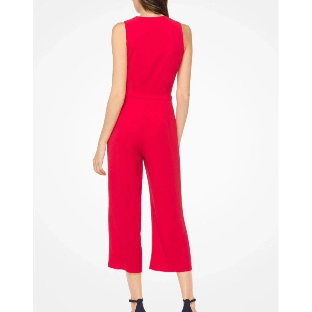 Michael‎ Kors Red Jumpsuit Size 2 ✅